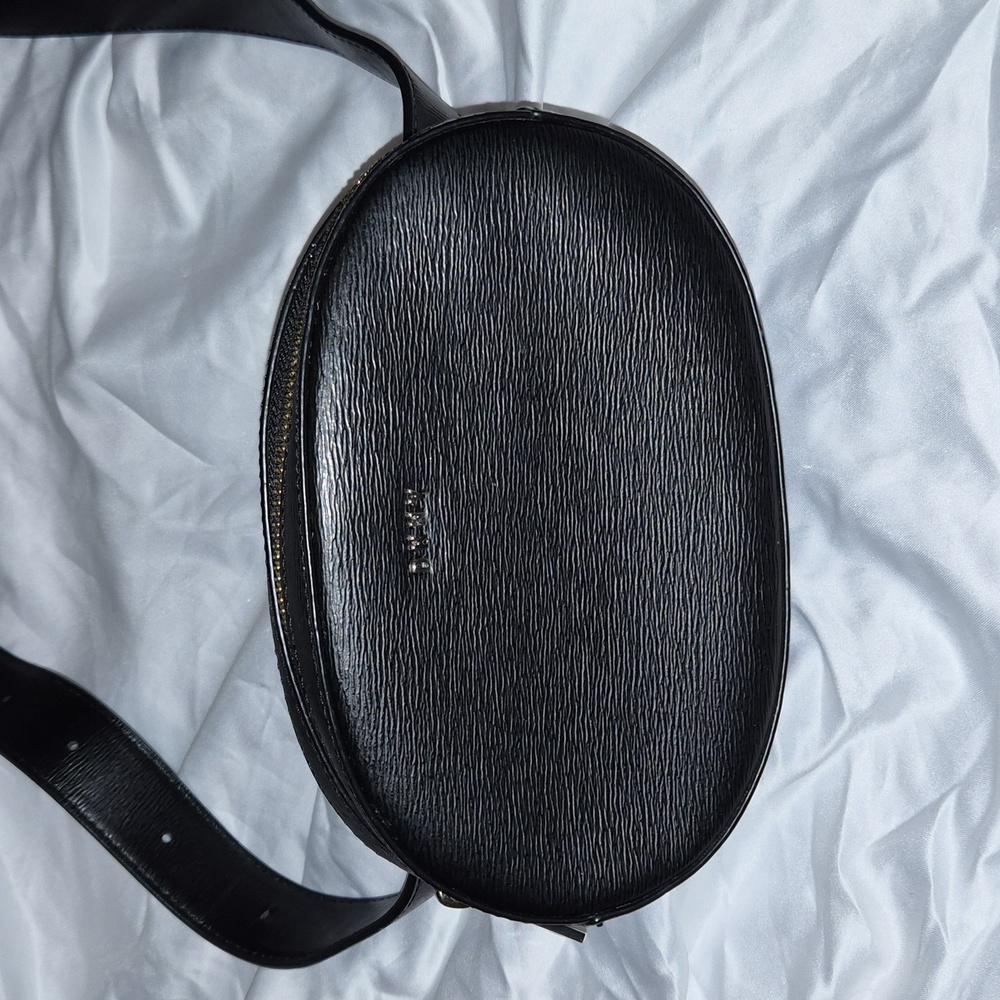 Black Leather Belt Bag DKNY